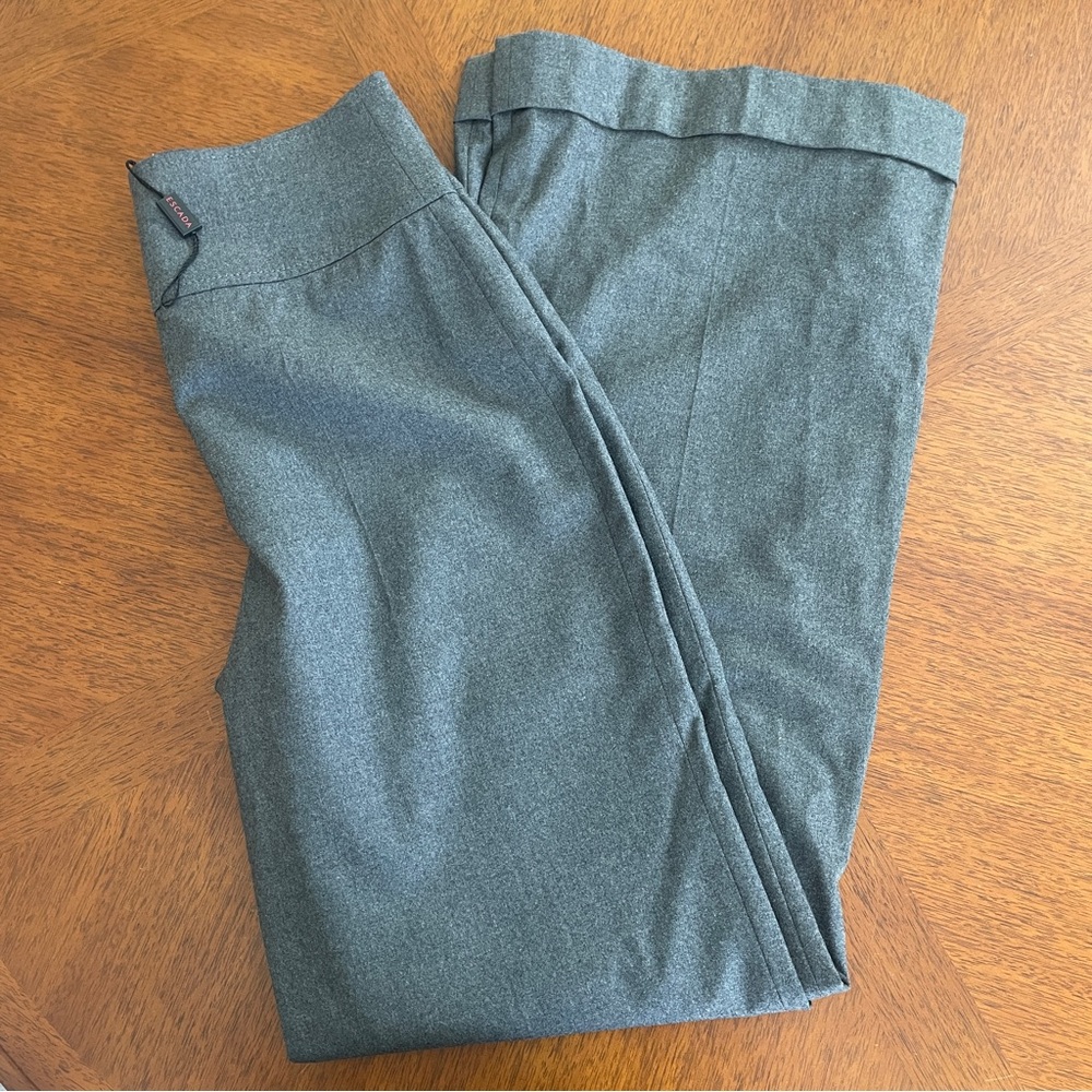 Escada Elegant Gray Wide Leg Dress Pants